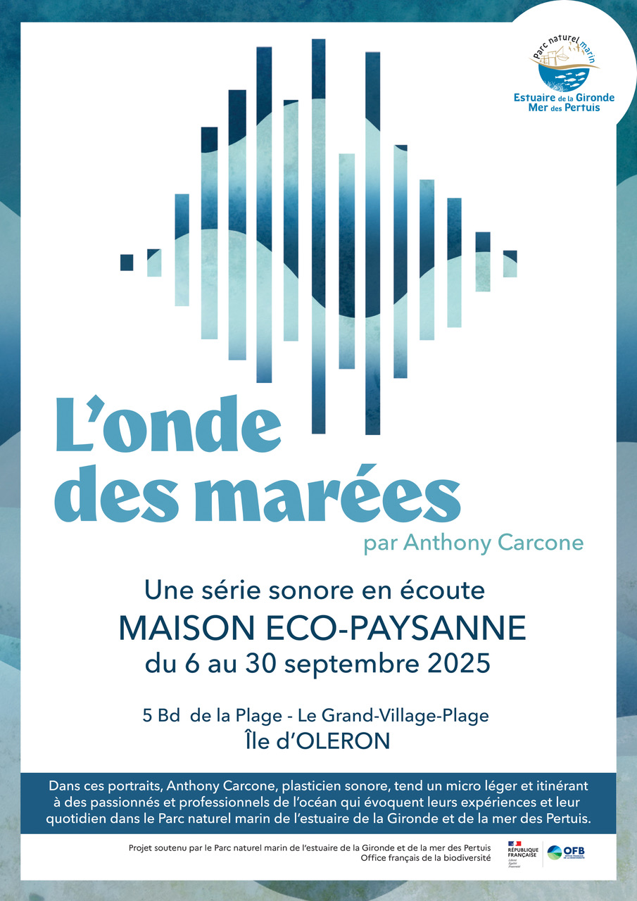 Du 6 au 30/09/25 – « L’onde des marées », une série sonore par Anthony Carcone